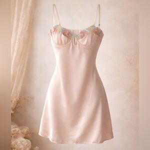 Vintage Satin Slip Dress / Lingerie Dress
Size XS–S